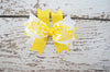 Yellow Chevron Hair Bow