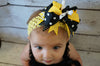 Bumble Bee Polka Dot Bow
