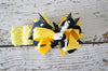 Bumble Bee Polka Dot Bow