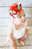 Feather Christmas Hairbow