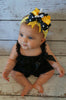 Bumble Bee Polka Dot Bow