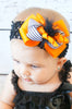 Halloween Feather Hair Bow